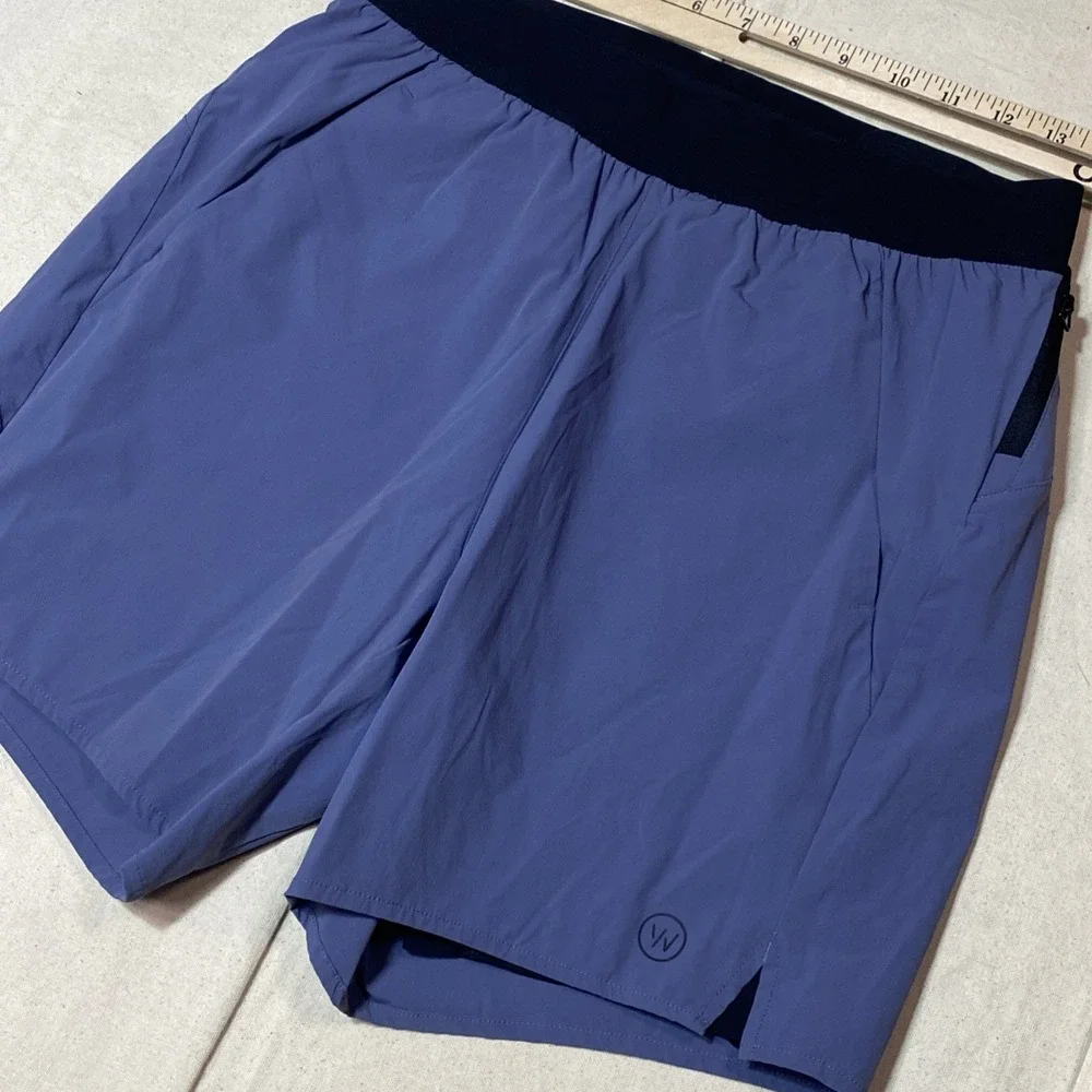 Whoop Shorts Mens M Purple Blue Any Wear Lined Athletic Performance Pockets